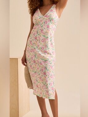 Altar'd State Floral Slip Midi Dress